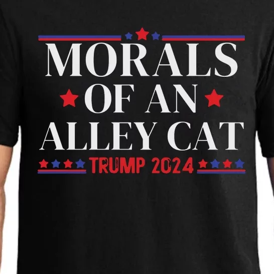 Election 2024 Morals Of An Alley Cat Political Debate Take America Back Maga Pajama Set