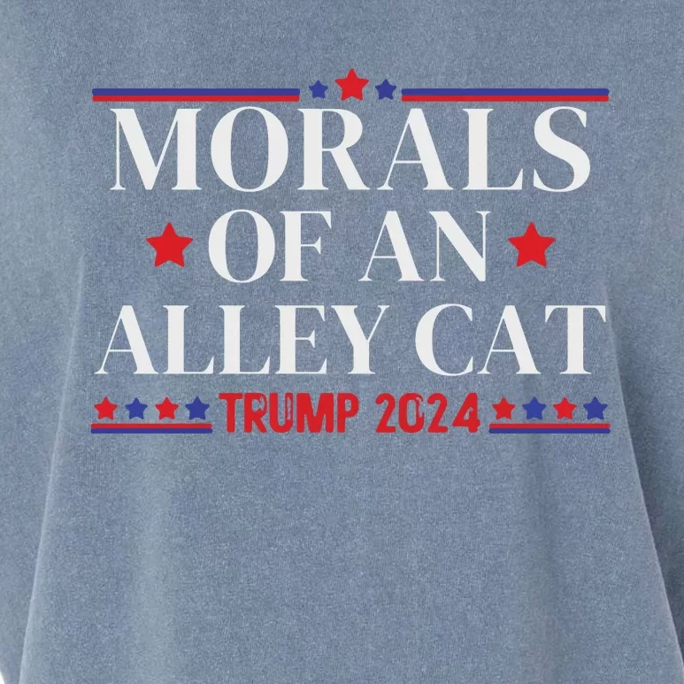 Election 2024 Morals Of An Alley Cat Political Debate Take America Back Maga Garment-Dyed Women's Muscle Tee