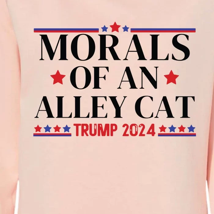 Election 2024 Morals Of An Alley Cat Political Debate Take America Back Maga Womens California Wash Sweatshirt