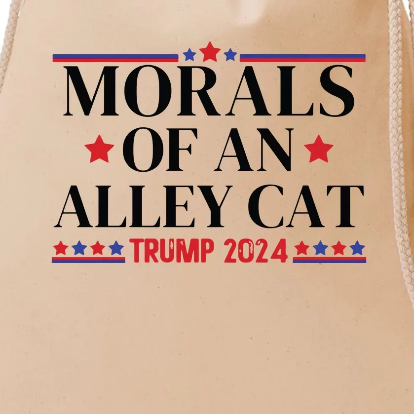 Election 2024 Morals Of An Alley Cat Political Debate Take America Back Maga Drawstring Bag