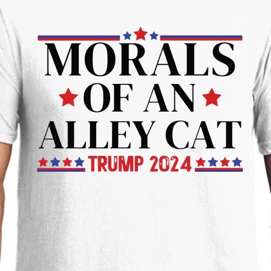 Election 2024 Morals Of An Alley Cat Political Debate Take America Back Maga Pajama Set