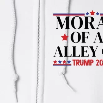 Election 2024 Morals Of An Alley Cat Political Debate Take America Back Maga Full Zip Hoodie