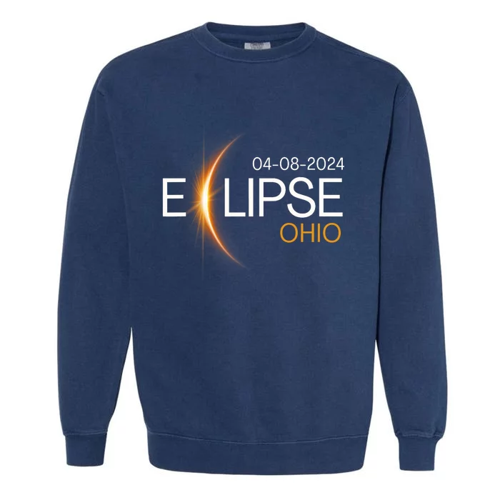 Eclipse 2024 Ohio Solar Totality Eclipse Ohio Solar 2024 Garment-Dyed Sweatshirt