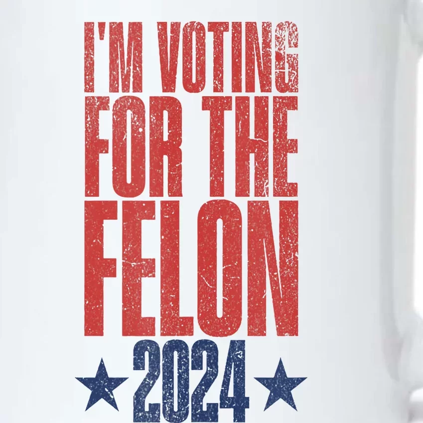 Election 2024 Political Humor IM Voting For The Felon Black Color Changing Mug