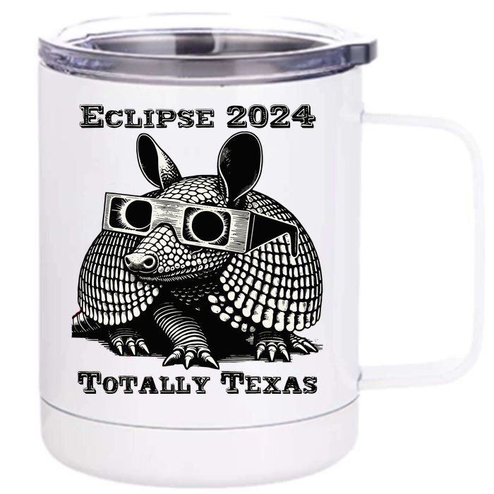 Eclipse 2024 Totally Texas Front & Back 12oz Stainless Steel Tumbler Cup