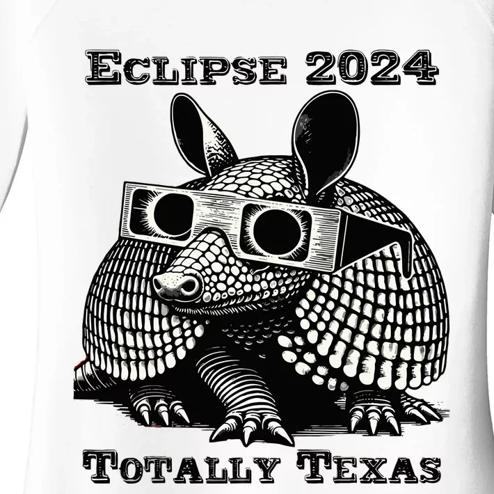 Eclipse 2024 Totally Texas Women's Perfect Tri Tunic Long Sleeve Shirt