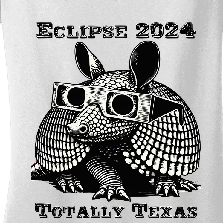 Eclipse 2024 Totally Texas Women's V-Neck T-Shirt