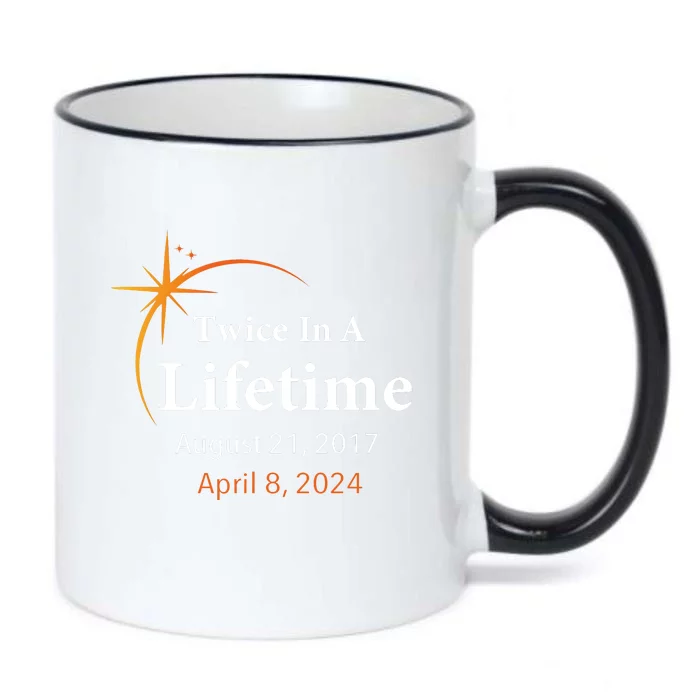 Eclipse 2024 Twice In A Lifetime Solar Eclipse Black Color Changing Mug