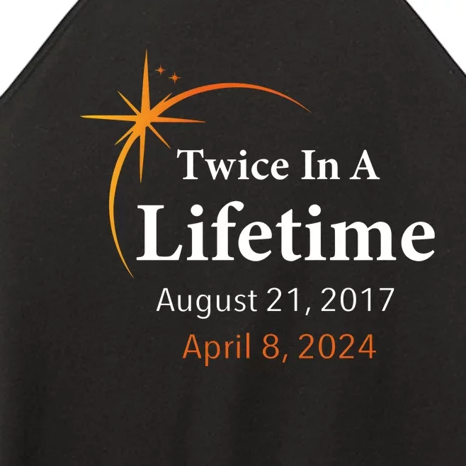 Eclipse 2024 Twice In A Lifetime Solar Eclipse Women’s Perfect Tri Rocker Tank