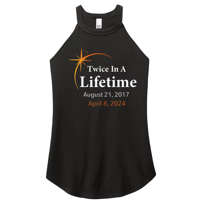 Eclipse 2024 Twice In A Lifetime Solar Eclipse Women’s Perfect Tri Rocker Tank