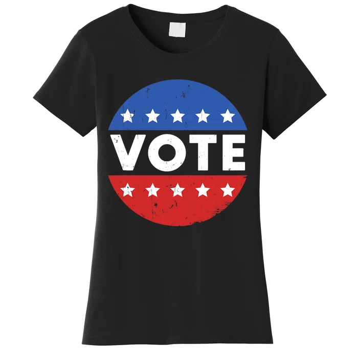 Election 2024 Voter Vintage Button Women's T-Shirt