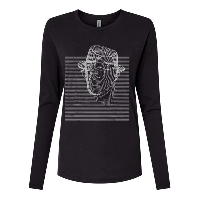 Emerging 3 Contemplation Womens Cotton Relaxed Long Sleeve T-Shirt