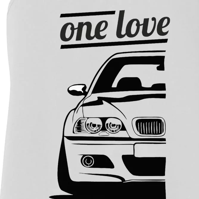 E46 3 Series One Love One Life Women's Racerback Tank