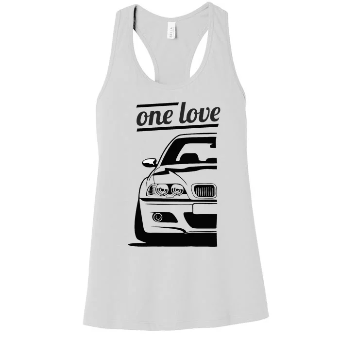 E46 3 Series One Love One Life Women's Racerback Tank