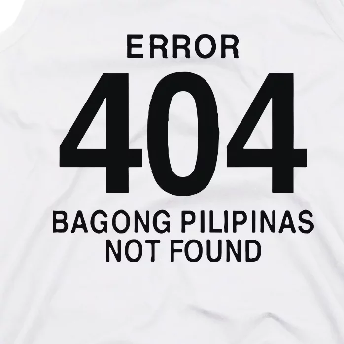 Error 404 Bagong Pilipinas Not Found Attractive Tank Top