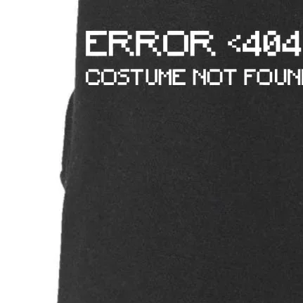 Error 404 Costume Not Found Funny Halloween Doggie 3-End Fleece Hoodie