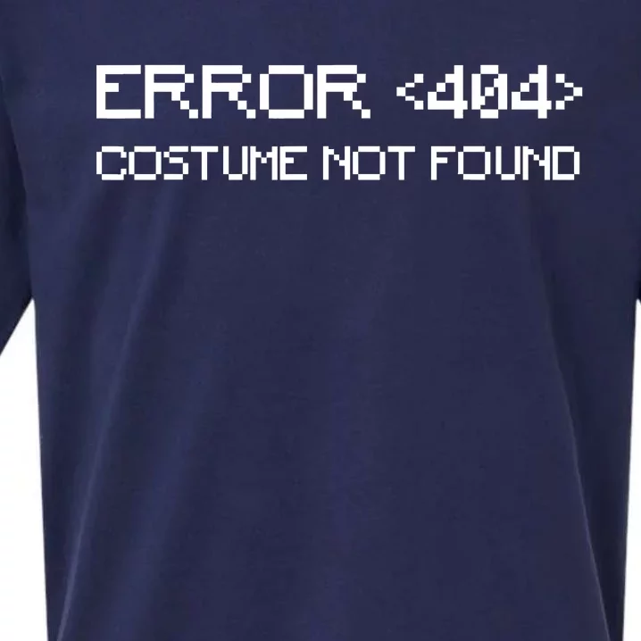 Error 404 Costume Not Found Funny Halloween Sueded Cloud Jersey T-Shirt