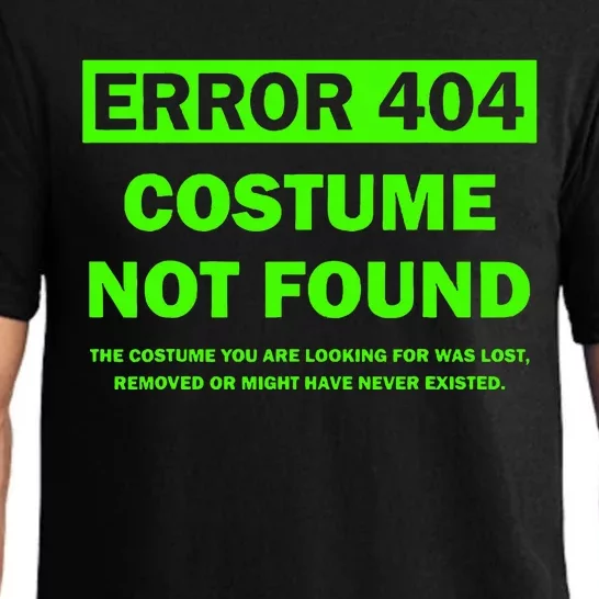 Error 404 Costume Not Found Halloween Matching Pajama Set