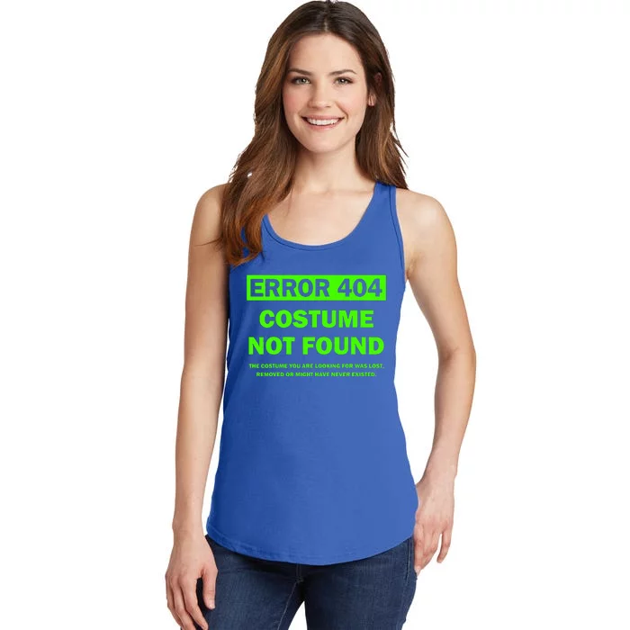 Error 404 Costume Not Found Halloween Matching Ladies Essential Tank