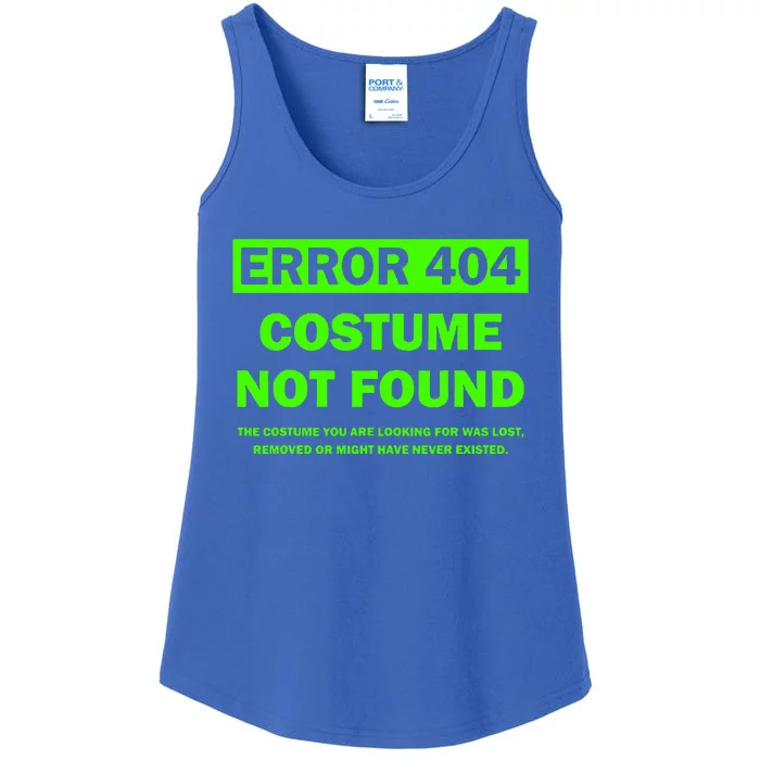 Error 404 Costume Not Found Halloween Matching Ladies Essential Tank