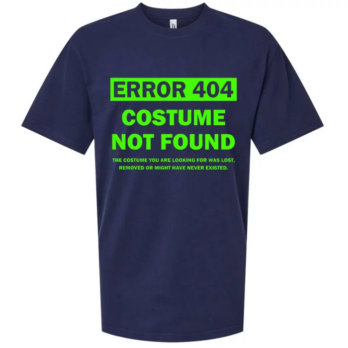 Error 404 Costume Not Found Halloween Matching Sueded Cloud Jersey T-Shirt