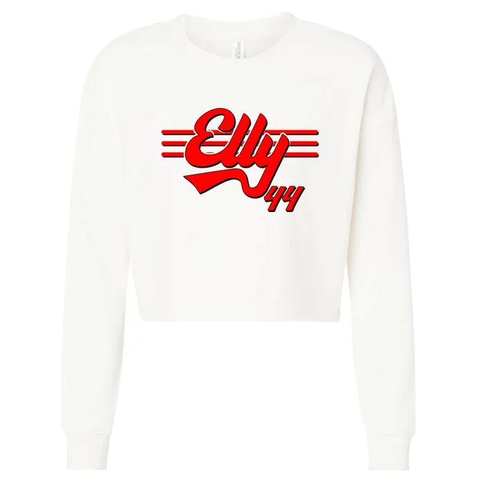 Elly 44 Cincinnati Baseball Cropped Pullover Crew