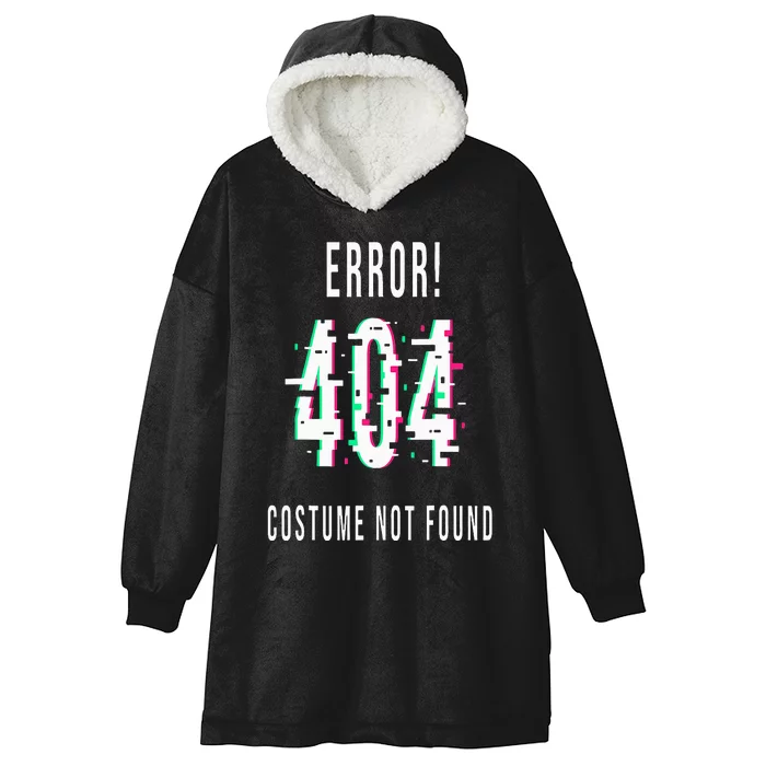 Error 404 Costume Not Found Funny Lazy Halloween Hooded Wearable Blanket