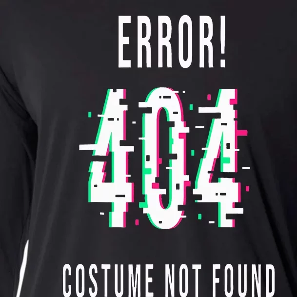 Error 404 Costume Not Found Funny Lazy Halloween Cooling Performance Long Sleeve Crew