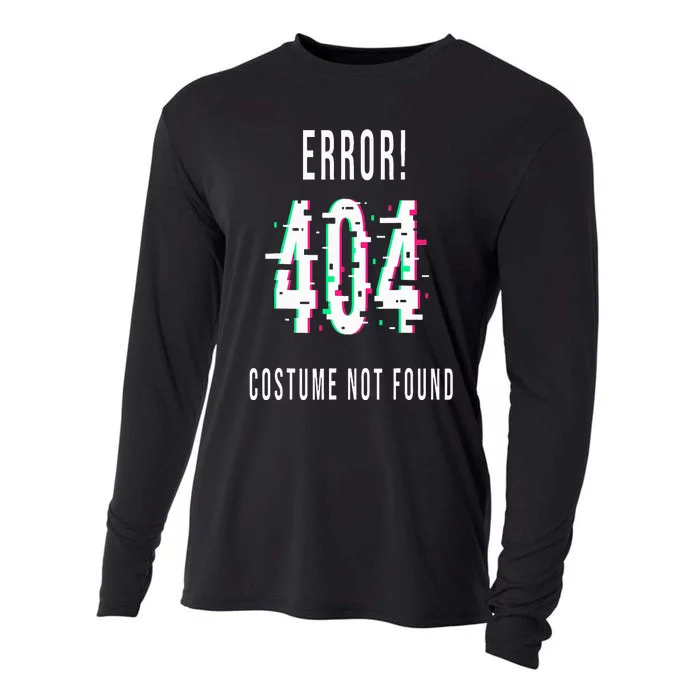 Error 404 Costume Not Found Funny Lazy Halloween Cooling Performance Long Sleeve Crew