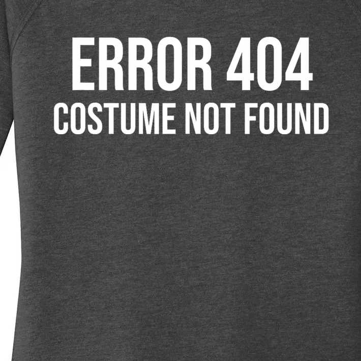 Error 404 Costume Not Found Funny Halloween Costume Women's Perfect Tri Tunic Long Sleeve Shirt