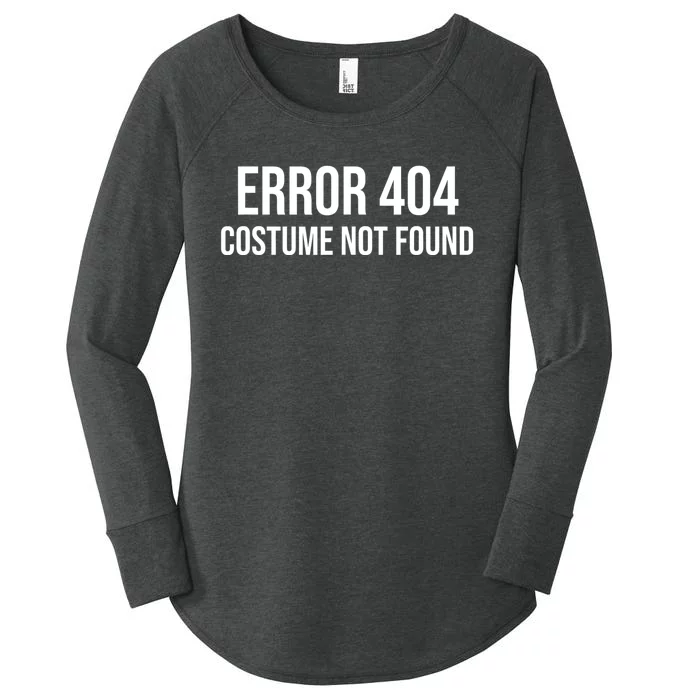 Error 404 Costume Not Found Funny Halloween Costume Women's Perfect Tri Tunic Long Sleeve Shirt