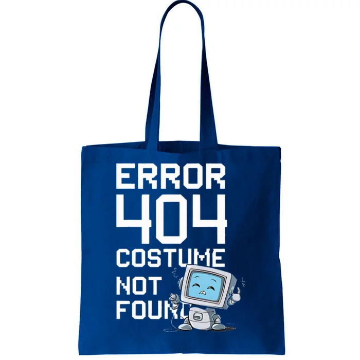 Error 404 Costume Not Found Halloween Geek Matching Tote Bag