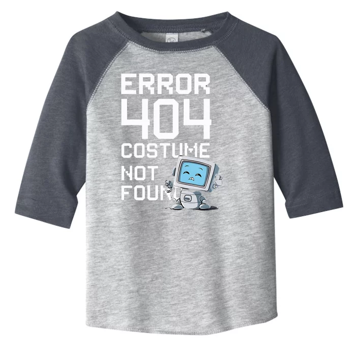 Error 404 Costume Not Found Halloween Geek Matching Toddler Fine Jersey T-Shirt