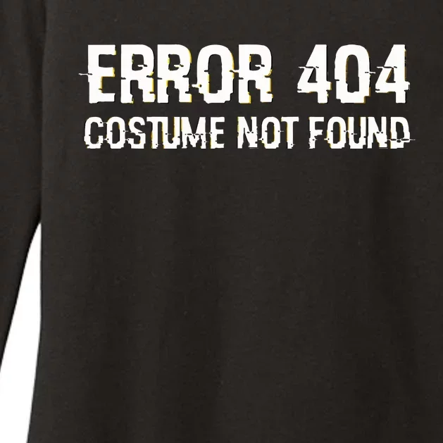 Error 404 Costume Not Found Funny Lazy Halloween Womens CVC Long Sleeve Shirt