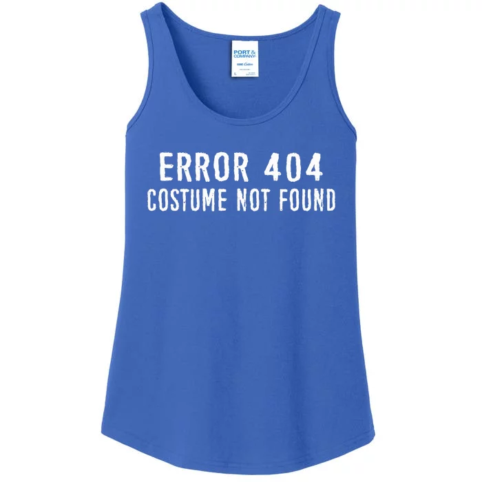 Error 404 Costume Not Found Funny Halloween Costume Ladies Essential Tank