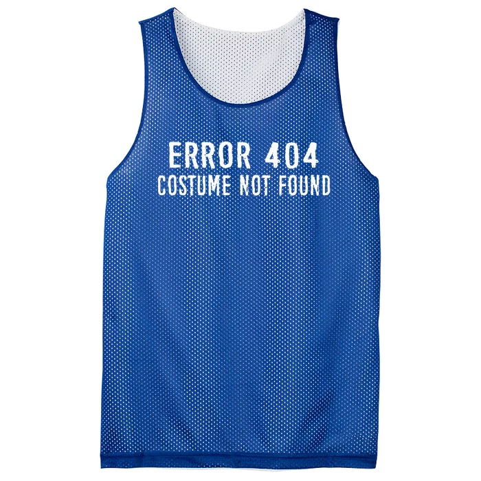 Error 404 Costume Not Found Funny Halloween Costume Mesh Reversible Basketball Jersey Tank