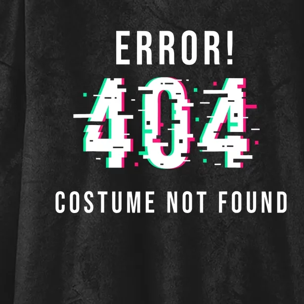 Error 404 Costume Not Found Funny Lazy Halloween Hooded Wearable Blanket