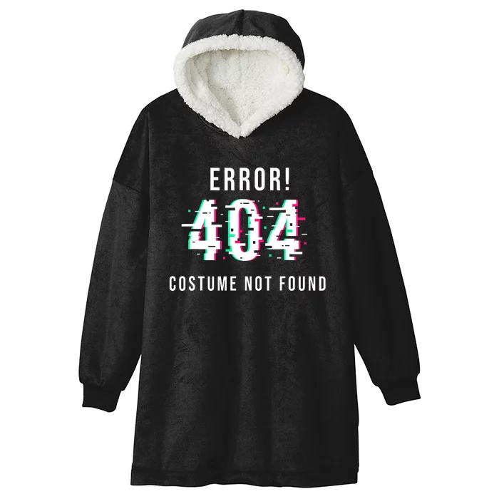 Error 404 Costume Not Found Funny Lazy Halloween Hooded Wearable Blanket