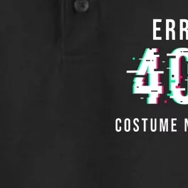 Error 404 Costume Not Found Funny Lazy Halloween Dry Zone Grid Performance Polo