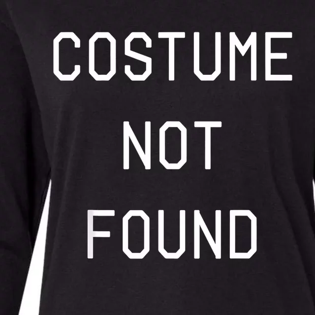 Error 404 Costume Not Found Funny Couples Matching Halloween Womens Cotton Relaxed Long Sleeve T-Shirt