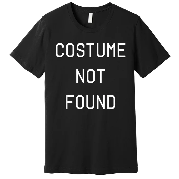 Error 404 Costume Not Found Funny Couples Matching Halloween Premium T-Shirt