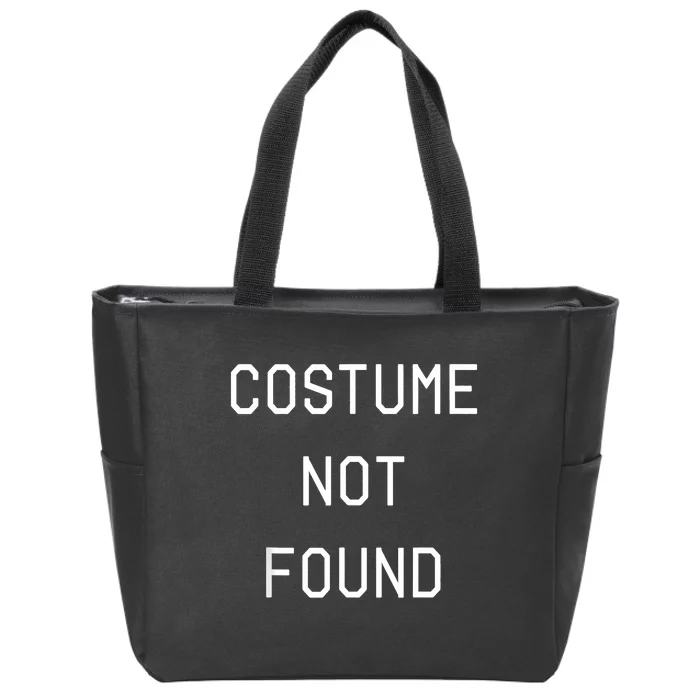 Error 404 Costume Not Found Funny Couples Matching Halloween Zip Tote Bag