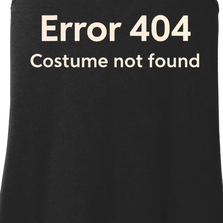 Error 404 Costume Not Found Ladies Essential Tank