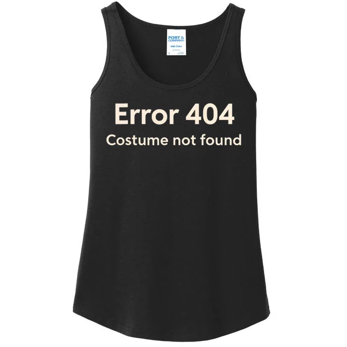 Error 404 Costume Not Found Ladies Essential Tank