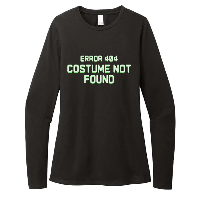 Error 404 Costume Funny Lazy Halloween Womens CVC Long Sleeve Shirt