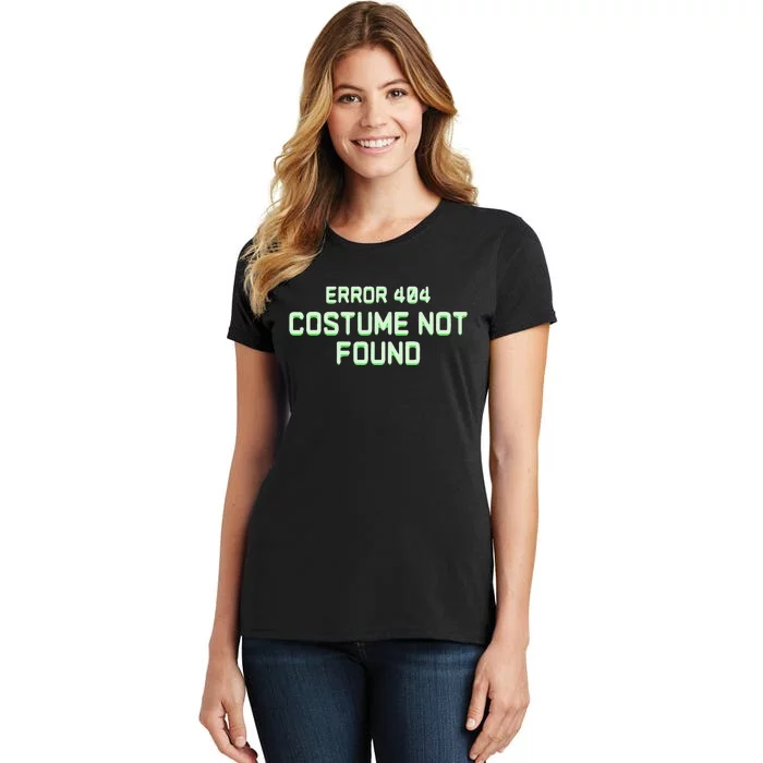 Error 404 Costume Funny Lazy Halloween Women's T-Shirt