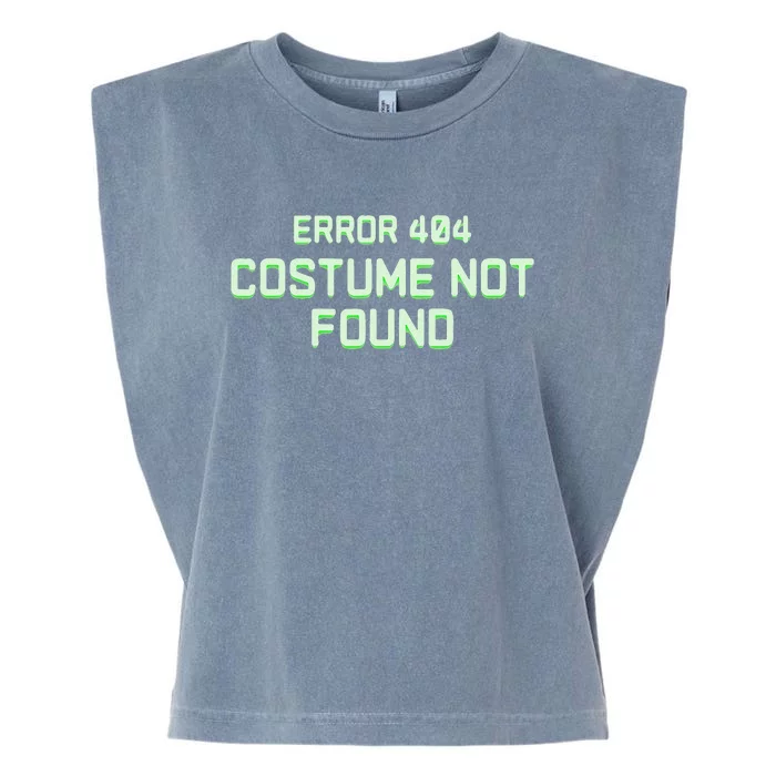 Error 404 Costume Funny Lazy Halloween Garment-Dyed Women's Muscle Tee