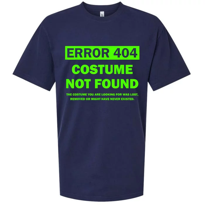 Error 404 Costume Not Found Halloween Matching Sueded Cloud Jersey T-Shirt