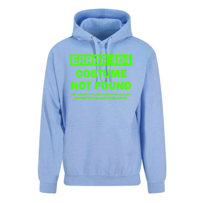 Error 404 Costume Not Found Halloween Matching Unisex Surf Hoodie