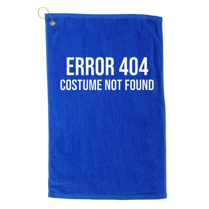 Error 404 Costume Not Found Funny Halloween Costume Platinum Collection Golf Towel